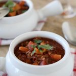 Sweet Potato + Chocolate Chili from the Whole Smiths. Paleo friendly, gluten-free and Whole30 compliant. A MUST Pin, will make again and again!