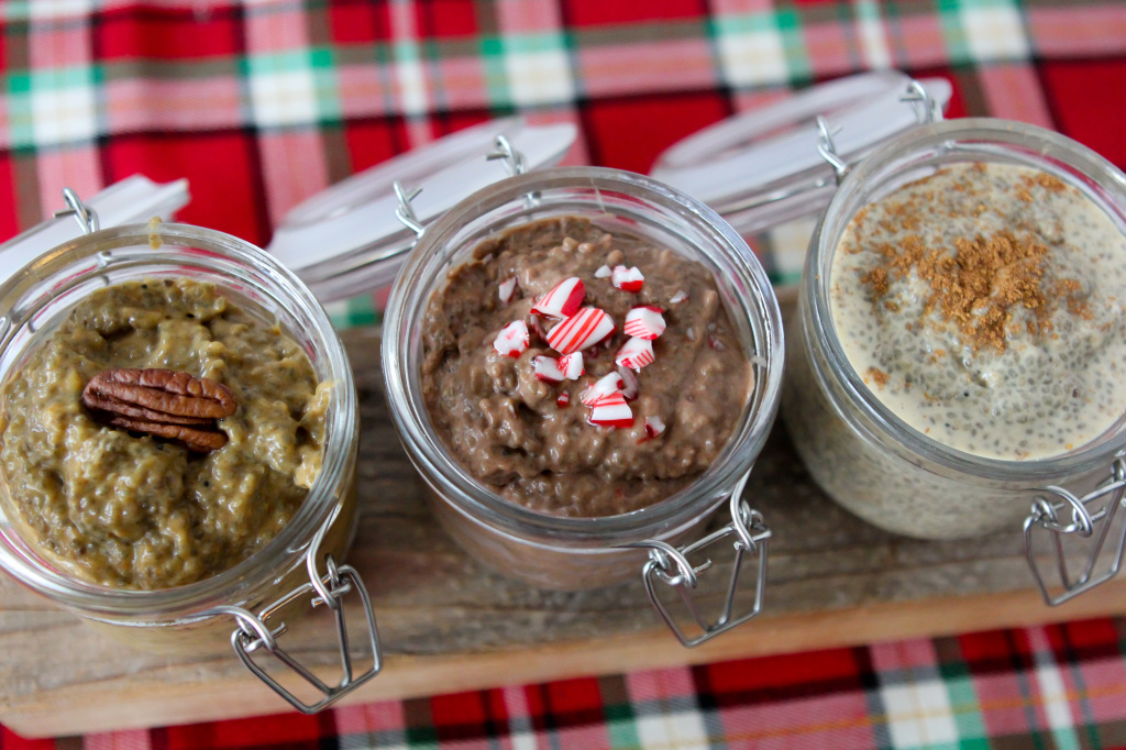 chia pudding paleo chocolate mint egg nog pumpkin