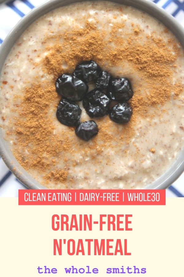 Vegan Grain Free Hot Cereal (Whole30, Paleo, Gluten Free)