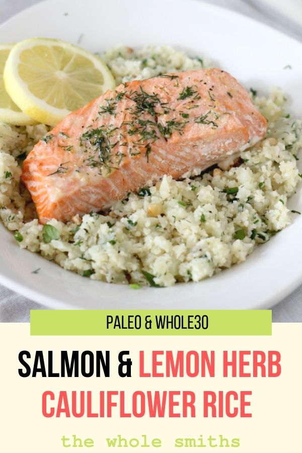 Paleo Roasted Salmon Pinterest Gaphic