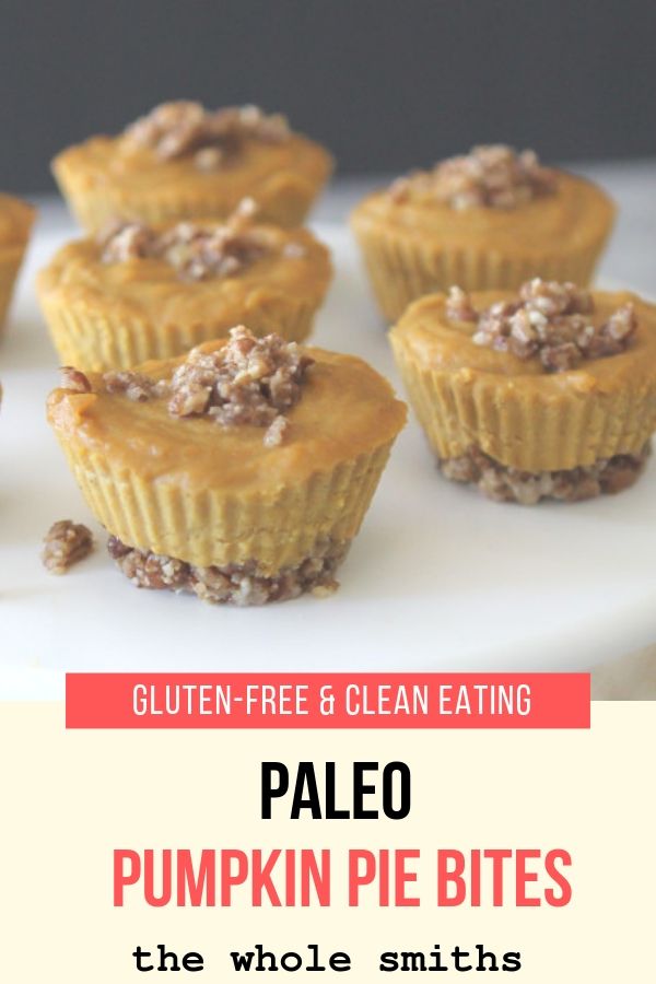 Paleo Pumpkin Pie Bites Pinterest Graphic