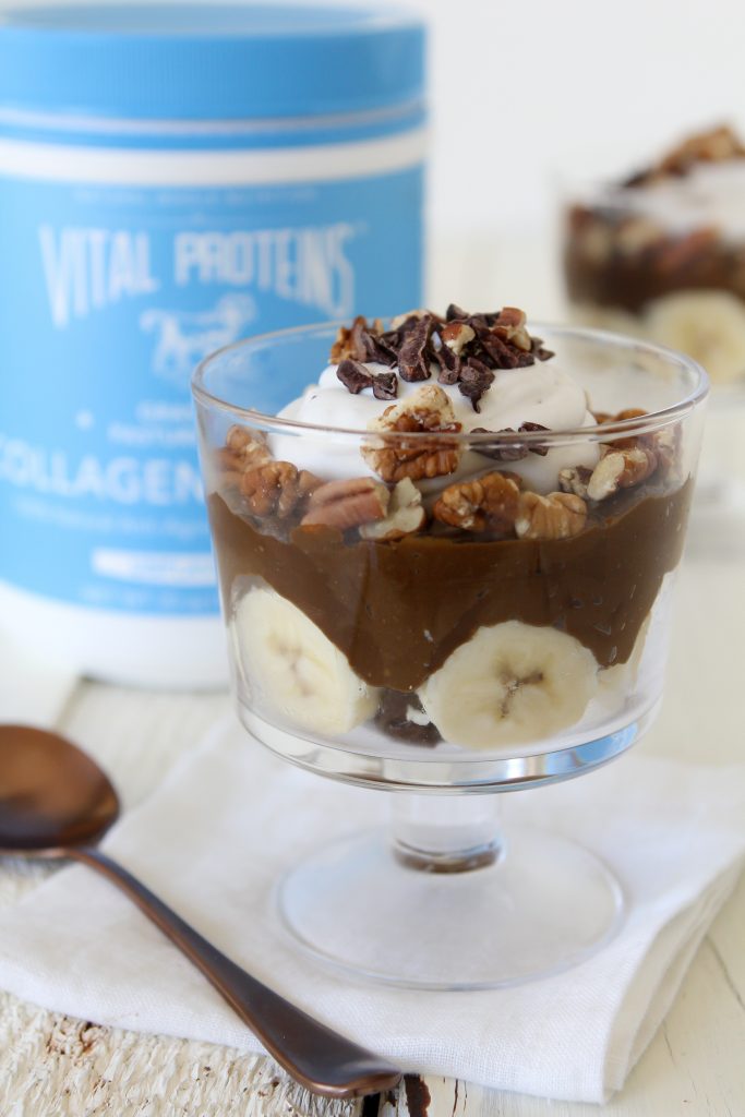 Avocado Chocolate Mousse + Banana Parfait from the Whole Smiths. Crazy easy to make, a hit with the kids and paleo friendly.