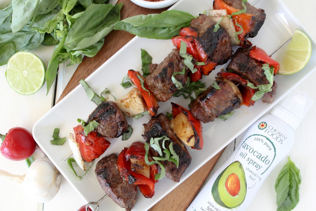 Thai Basil Beef Kebabs from the Whole Smiths. PERFECT for anything BBQ. Gluten free and paleo friendly. 