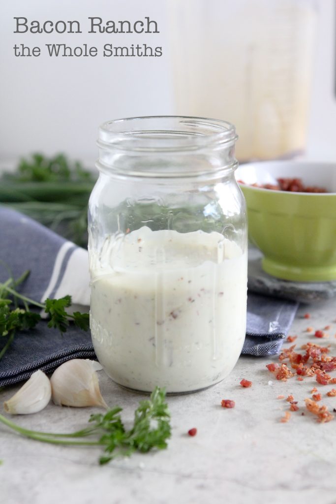 The very best Bacon Ranch Dressing one can imagine! It's even dairy-free, paleo, and Whole30 compliant.