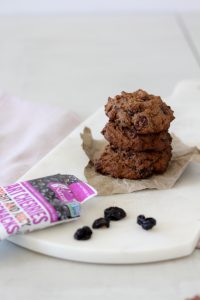 These Grain-Free Cherry Chocolate Cookies from the Whole Smiths will knock your socks off. A wholesome easy-to-make snack that's perfect to pack on-the-go.
