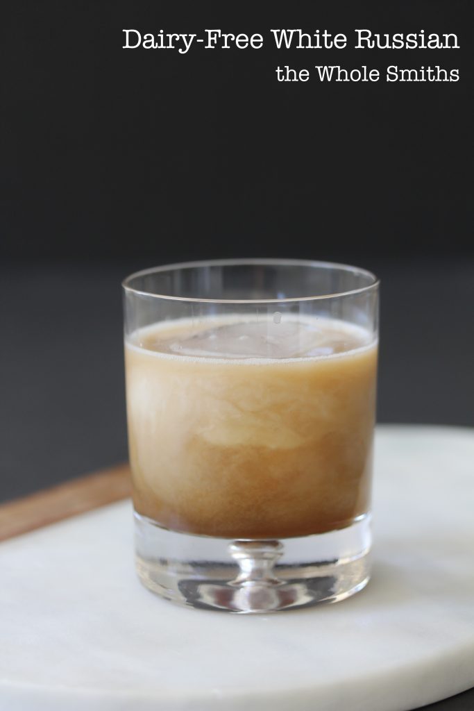 Dairy-Free White Russian from the Whole Smiths. Vegan and paleo friendly cocktail, so yummy!
