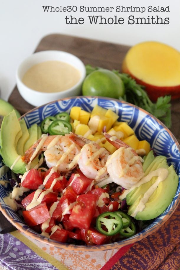 Whole30 Shrimp Salad + Zesty Chipotle Dressing - the Whole Smiths