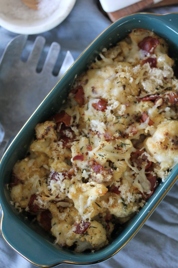 A Cauliflower + Bacon Gratin from The Whole Smiths. A MUST-make. 