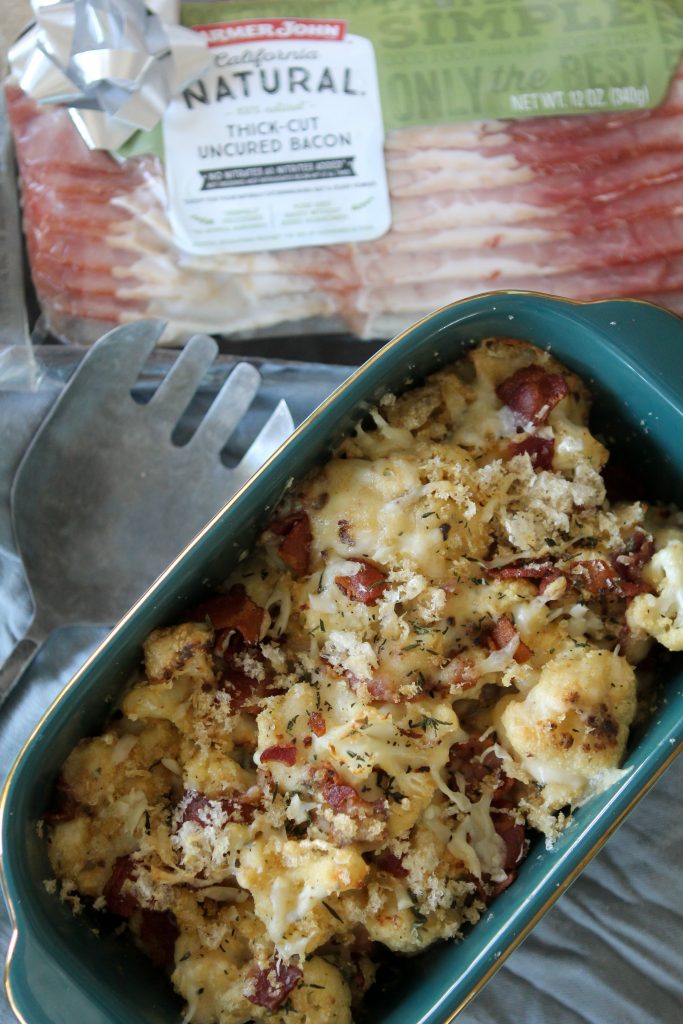 A Cauliflower + Bacon Gratin from The Whole Smiths. A MUST-make. 