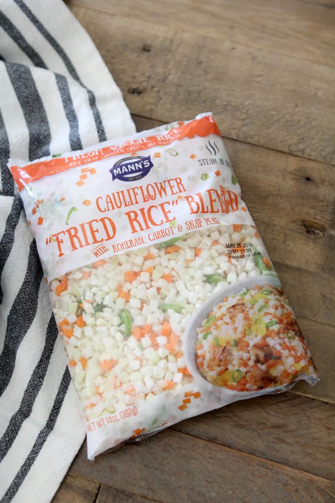 a bag of Mann's Cauliflower Fried Rice Blend