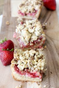 Gluten-Free Strawberry Crumble Bars from The Whole Smiths. Easy to make, simple ingredients and delicious!