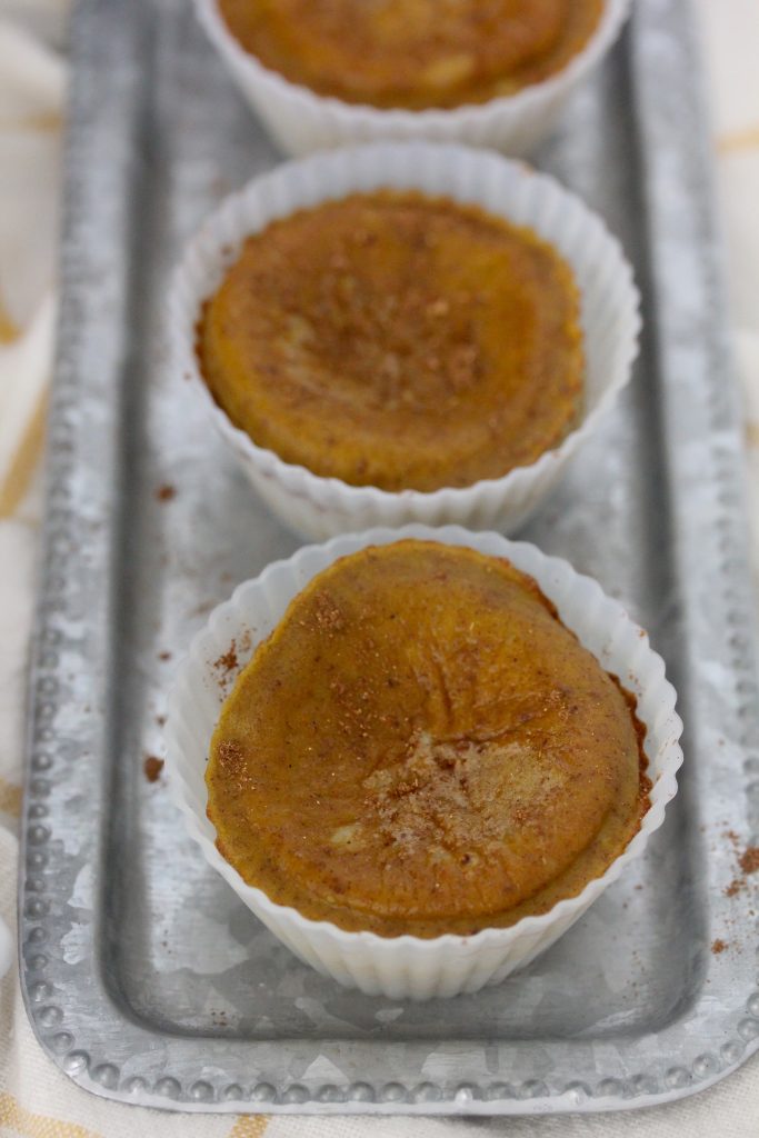 Pumpkin Pie Breakfast Egg Bites from The Whole Smiths. Paleo, gluten-free and delicious! So easy to make. 