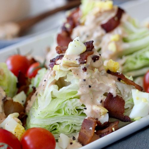 green salad with thousand island dressing Homemade Thousand Island Dressing