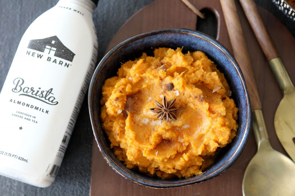 This Chai Spiced Sweet Potato Mash from The Whole Smiths takes your sweet potatoes to the next level. It's dairy-free and decadent! 