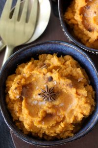 This Chai Spiced Sweet Potato Mash from The Whole Smiths takes your sweet potatoes to the next level. It's dairy-free and decadent! 
