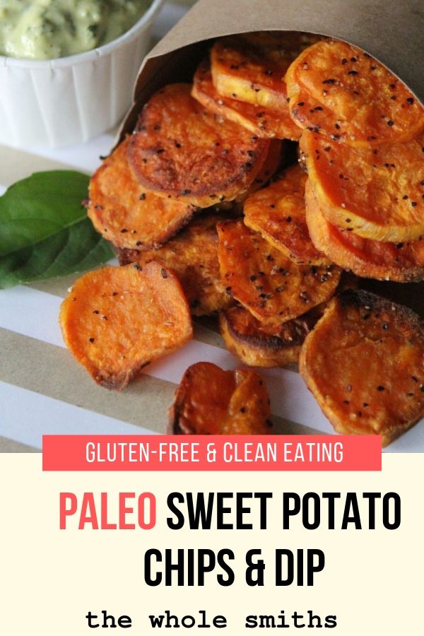 Paleo Sweet Potato Chips and Dip Pin