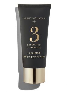 beautycounter charcoal mask in a small black tube