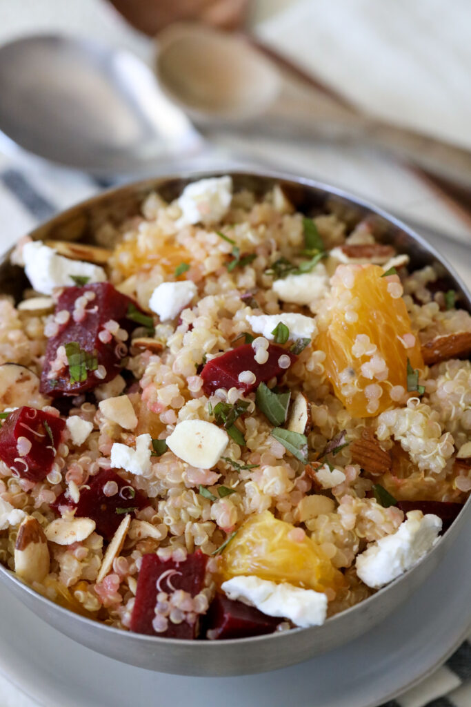 Gluten-Free Orange + Beet Quinoa Salad