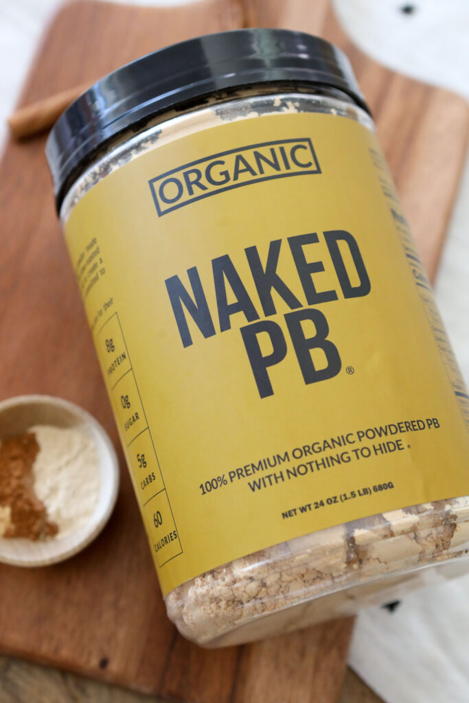 Jar of Naked Nutrition powdered peanut butter