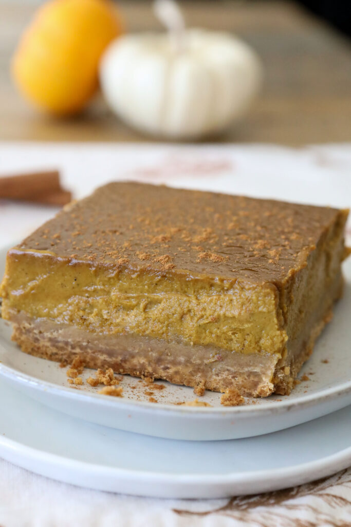 slice of coconut chai pumpkin bar